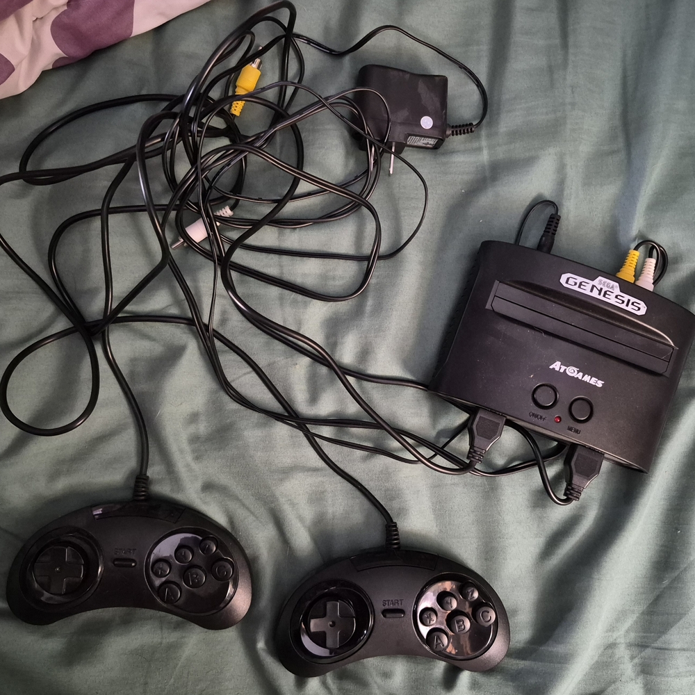 Genesis Black Console with Controllers